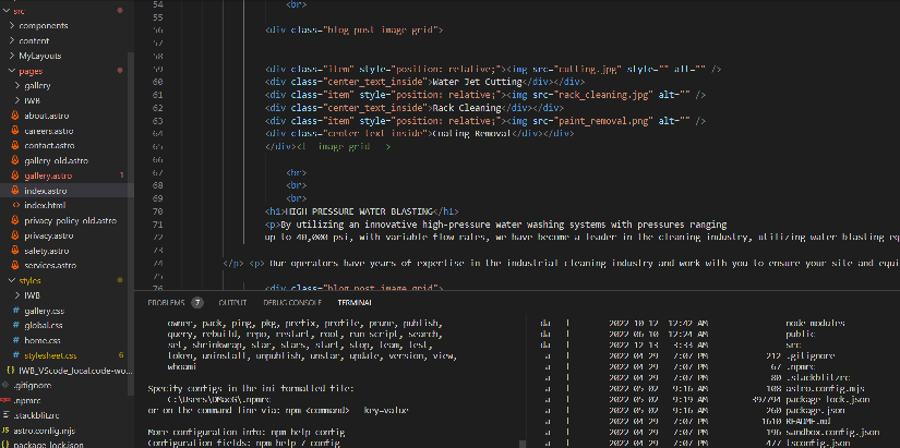 Web design and programming